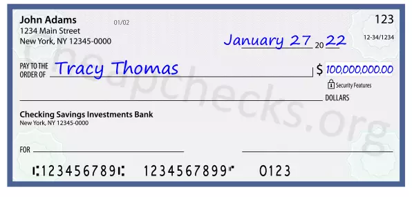 100000000.00 dollars written on a check