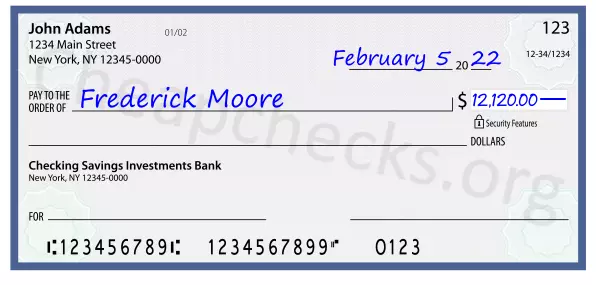 12120.00 dollars written on a check