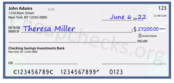 27200.00 dollars written on a check