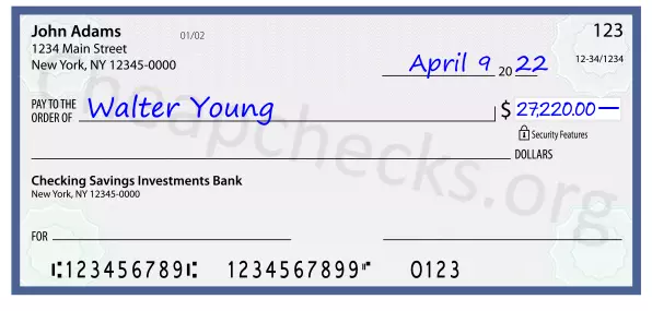 27220.00 dollars written on a check