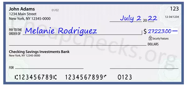 27223.00 dollars written on a check