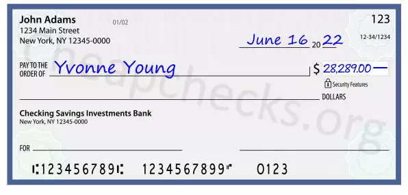 28289.00 dollars written on a check