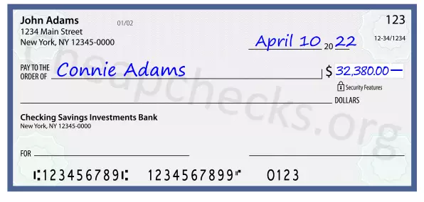 32380.00 dollars written on a check