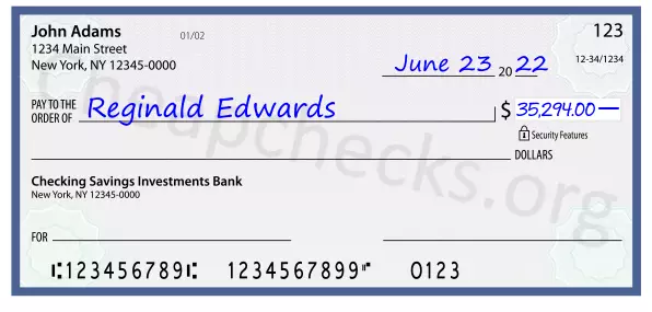 35294.00 dollars written on a check