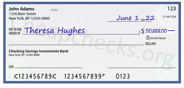 50888.00 dollars written on a check