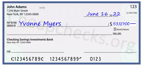 53127.00 dollars written on a check