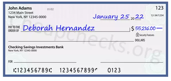 55216.00 dollars written on a check