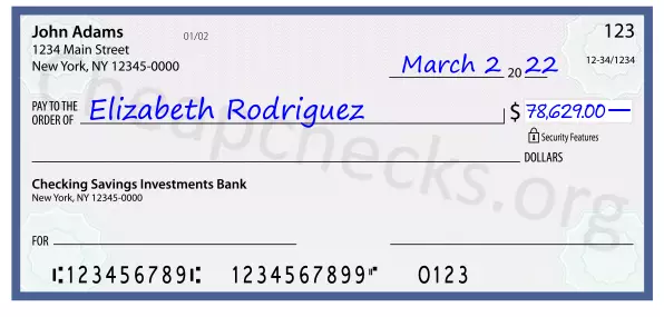 78629.00 dollars written on a check