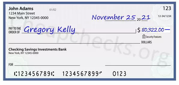 80322.00 dollars written on a check