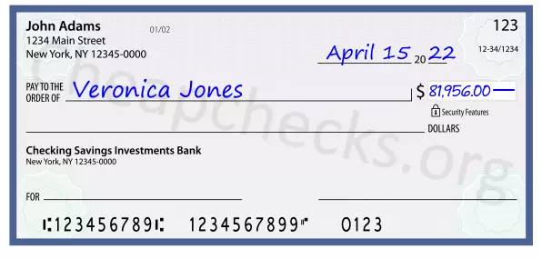 81956.00 dollars written on a check