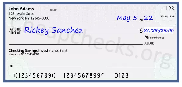 86000000.00 dollars written on a check
