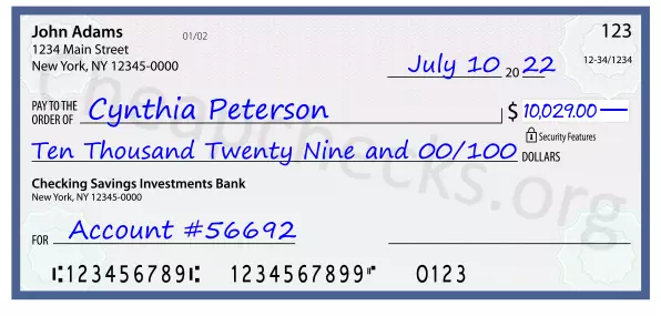 memo line written on a check