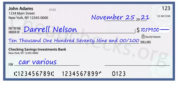 memo line written on a check