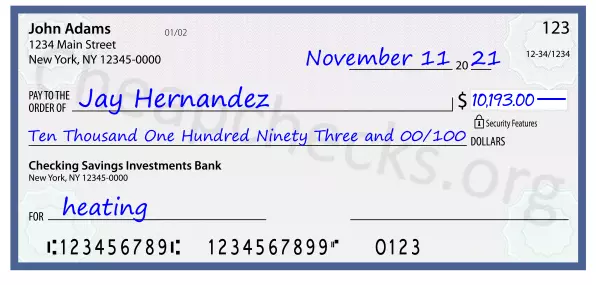 memo line written on a check