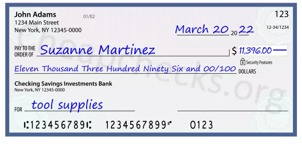 memo line written on a check