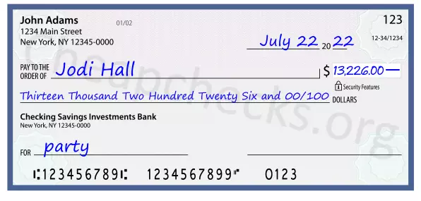 memo line written on a check