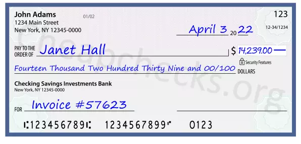 memo line written on a check