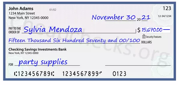 memo line written on a check