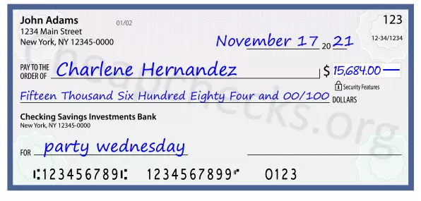 memo line written on a check