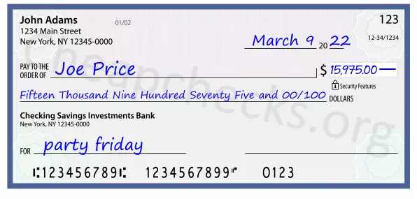 memo line written on a check