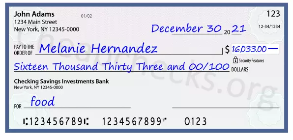 memo line written on a check