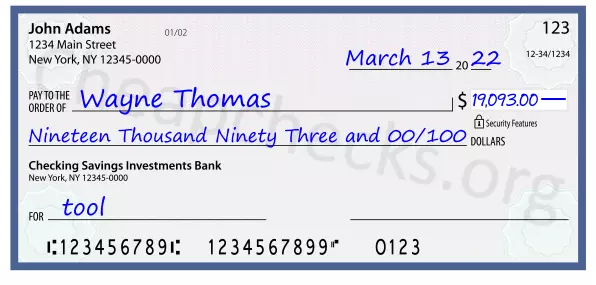 memo line written on a check