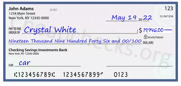 memo line written on a check