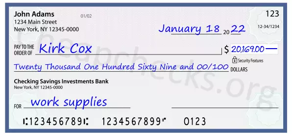 memo line written on a check