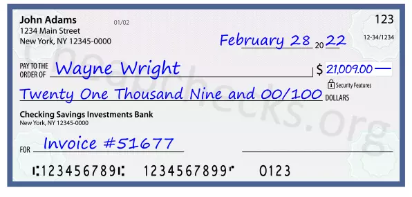 memo line written on a check