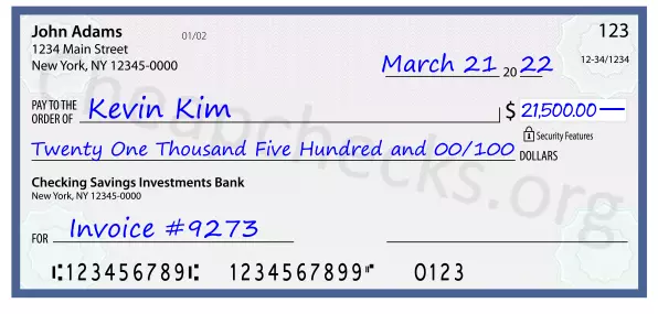 memo line written on a check