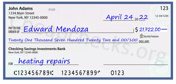 memo line written on a check