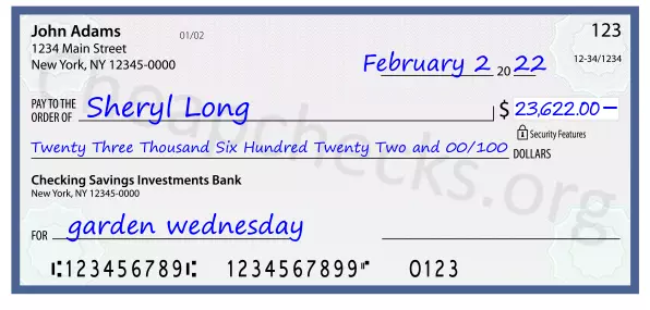 memo line written on a check