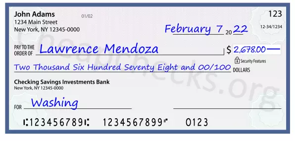 memo line written on a check