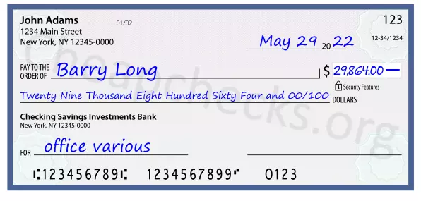 memo line written on a check