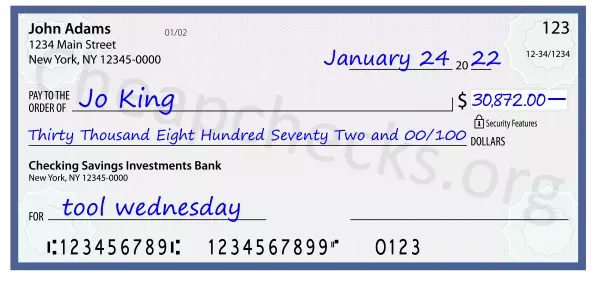 memo line written on a check