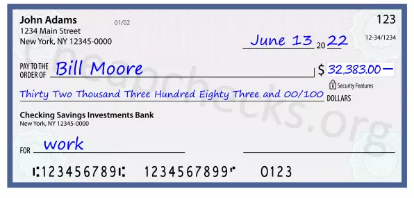 memo line written on a check