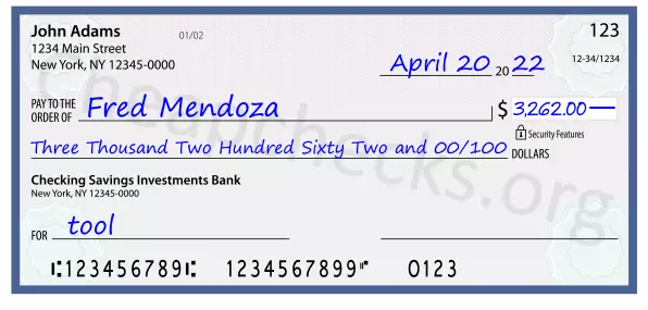 memo line written on a check