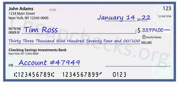 memo line written on a check