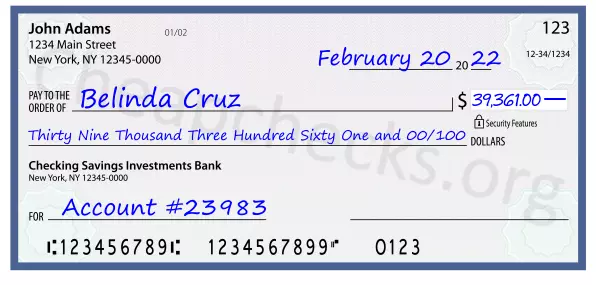 memo line written on a check