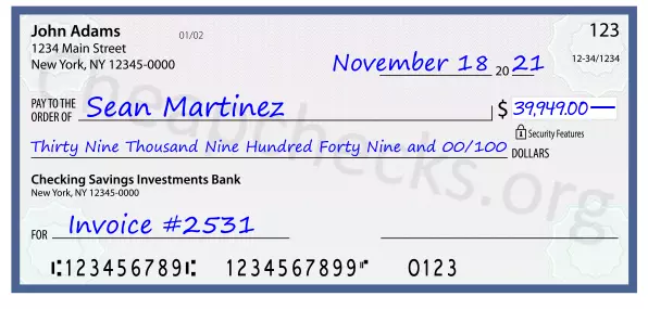 memo line written on a check