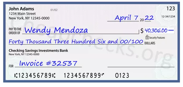 memo line written on a check