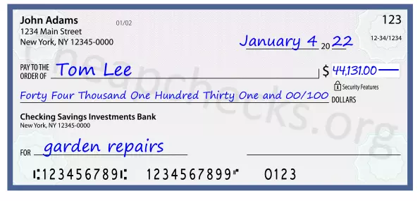 memo line written on a check