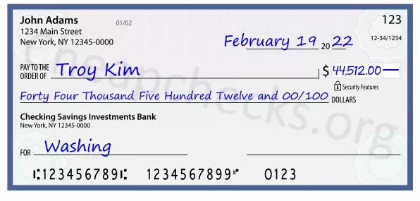 memo line written on a check