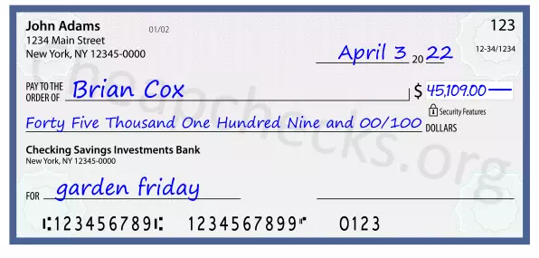 memo line written on a check