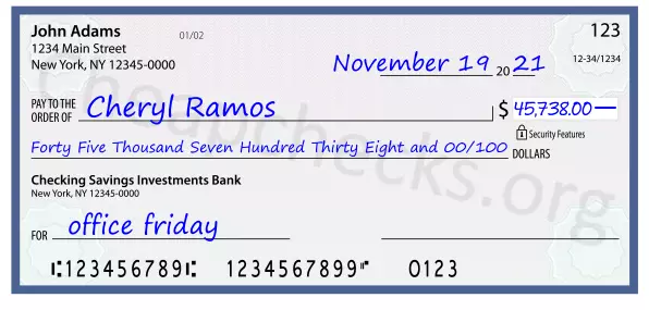 memo line written on a check