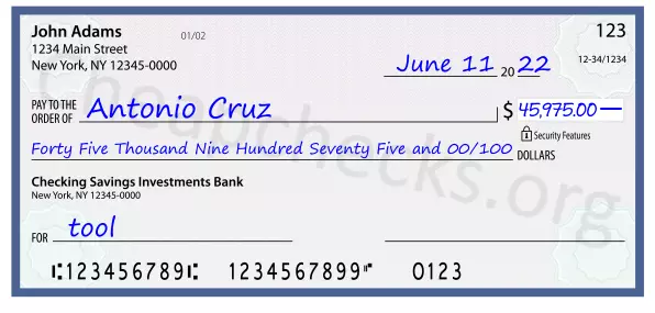 memo line written on a check