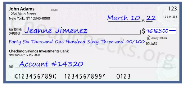 memo line written on a check