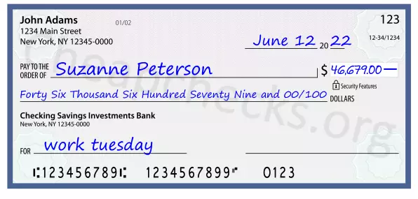 memo line written on a check