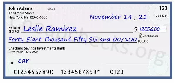 memo line written on a check