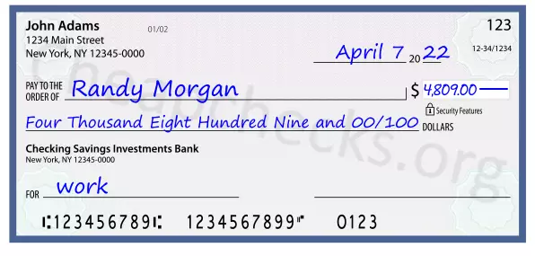 memo line written on a check